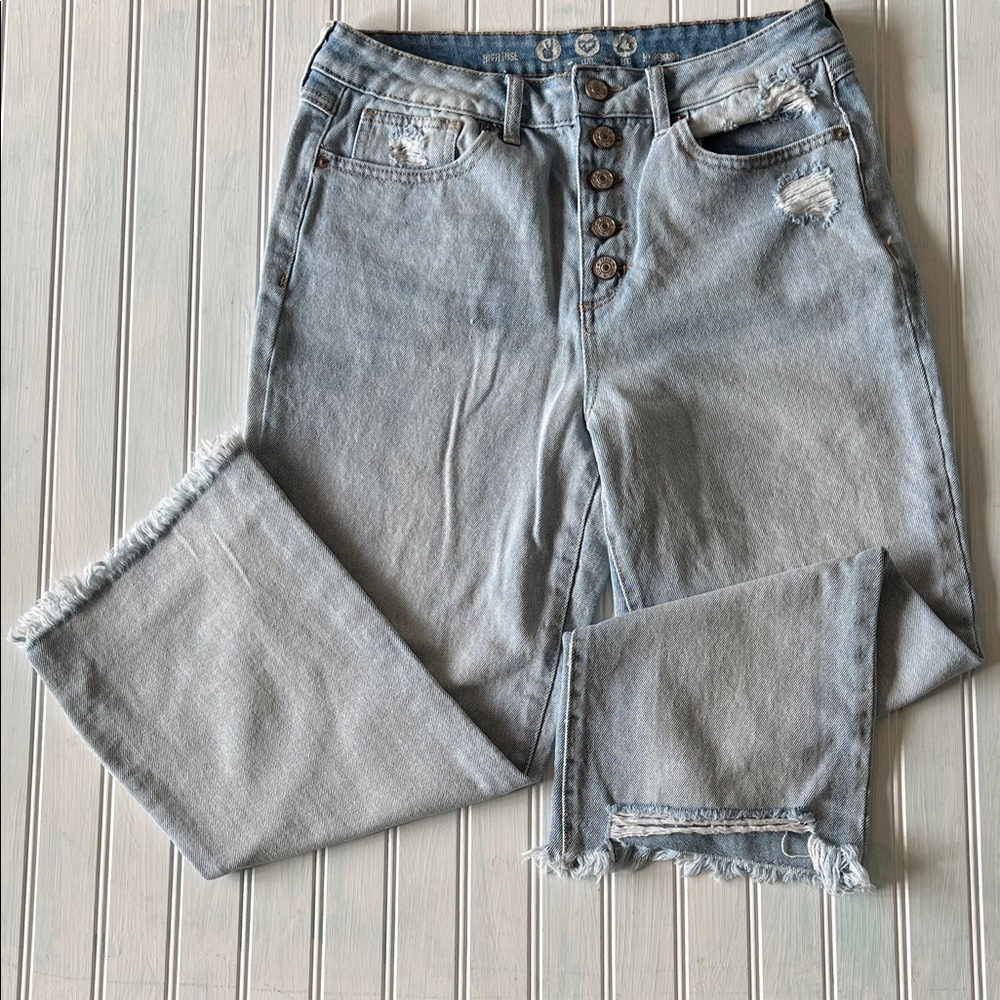 Juniors Rewash Button Fly Jeans